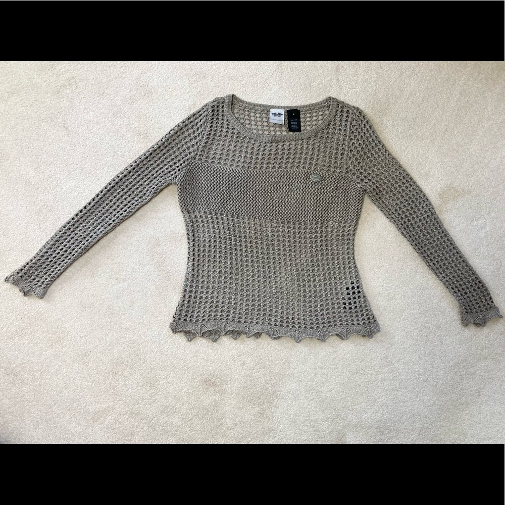 Harley Davidson Taupe Knitted Sweater